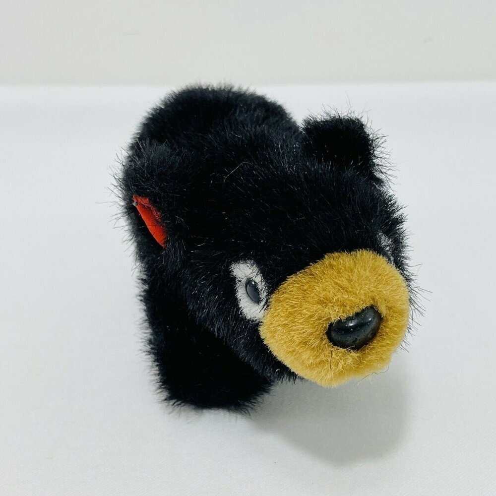 Vintage Tasmania Australia Bear Plush Toy Animal Australian Aussie Black Red Ear